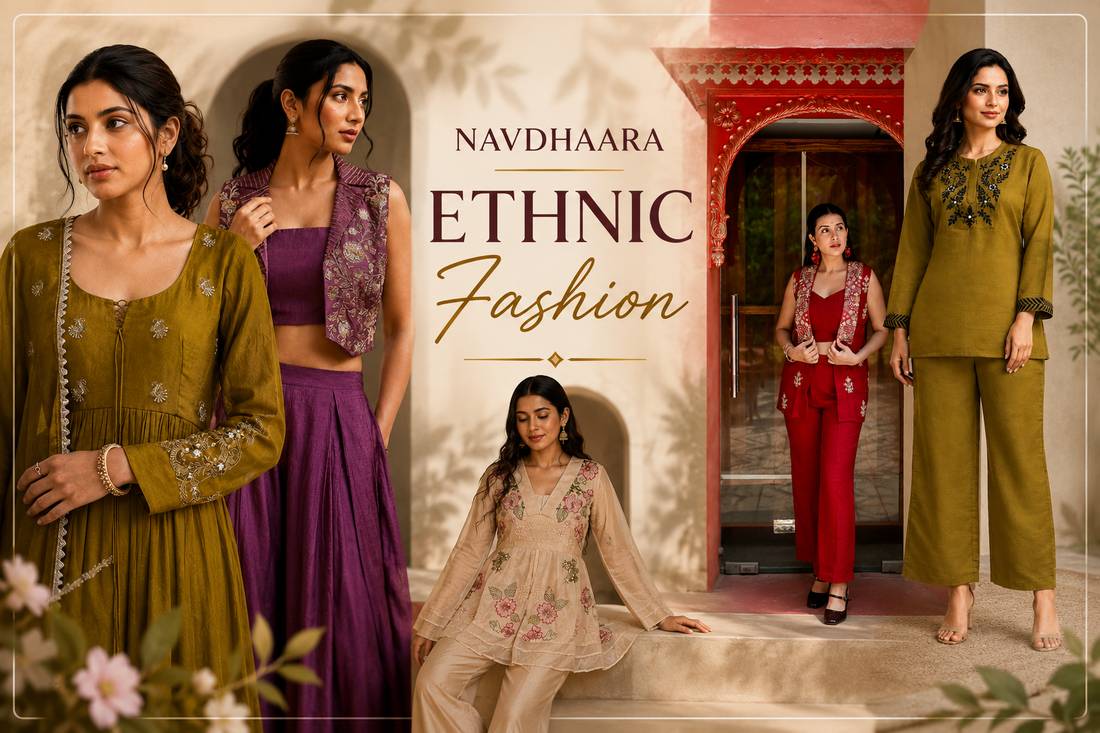 Explore women's ethnic fashion for every occasion—from everyday kurta sets to festive and wedding-ready ethnic outfits.