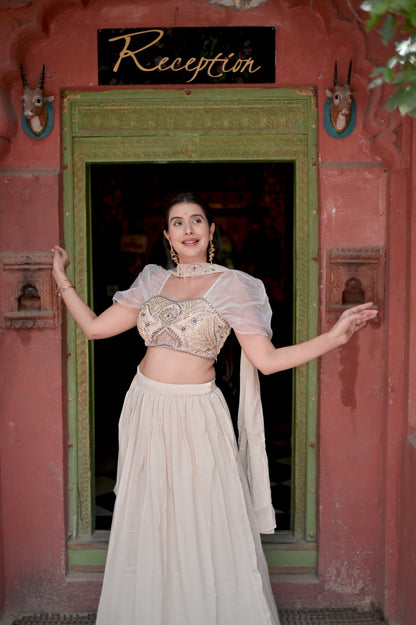 Champagne Grace Lehenga Set