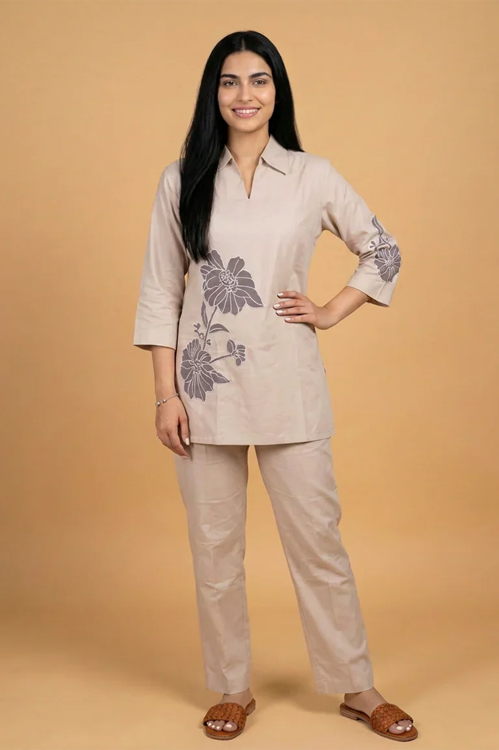 Suryamukhi Trail Applique Co-Ord Set