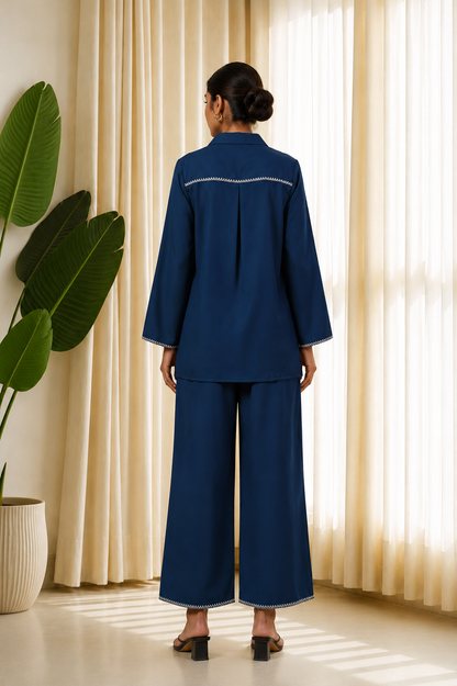 Sapphire Bloom Co-Ord Set