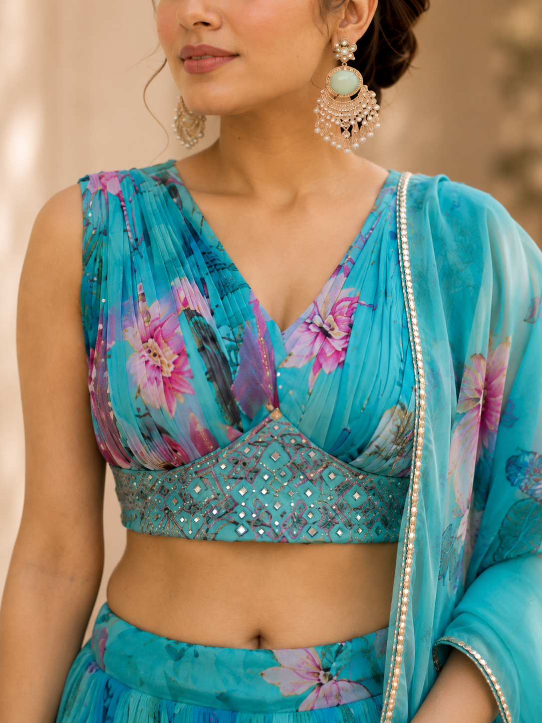 Ethnic Digital Printed Indo-Western Set