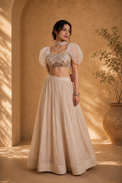 Champagne Grace Lehenga Set