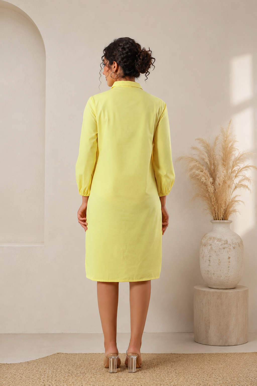 Lemon Zest Shirt Dress