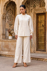 Ivory Whisper Embroidered Co-Ord Set
