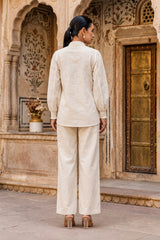 Ivory Whisper Embroidered Co-Ord Set