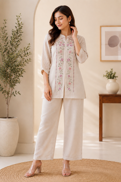 Ivory Blossom Co-Ord Set