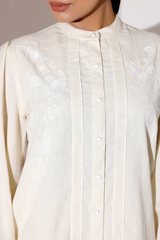 Ivory Whisper Embroidered Co-Ord Set