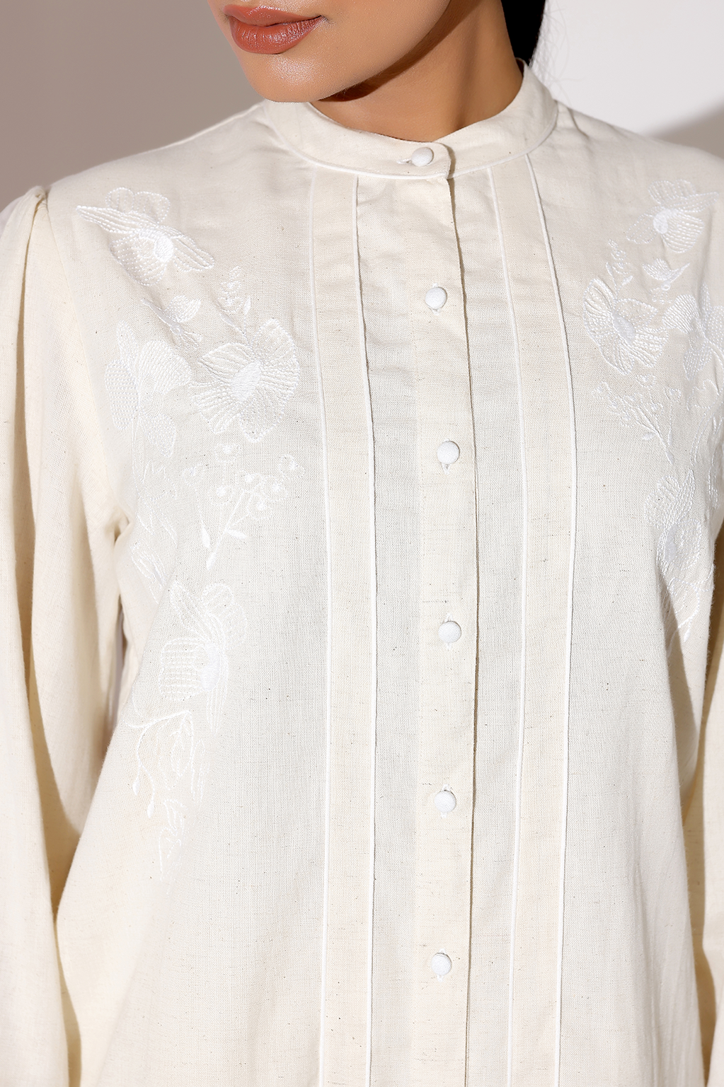 Ivory Whisper Embroidered Co-Ord Set