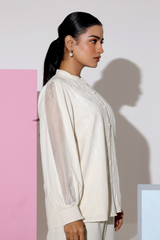 Ivory Whisper Embroidered Co-Ord Set