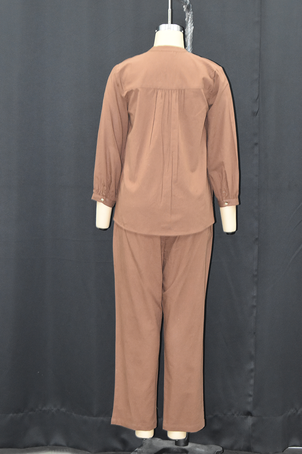 Mocha Botanical Embroidered Co-Ord Set