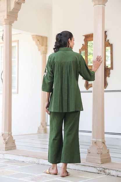Mehndi Cotton Flex Co Ord set