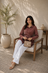Rosewood Grace Cambric Cotton Shirt Tunic & Trousers Co-Ord Set